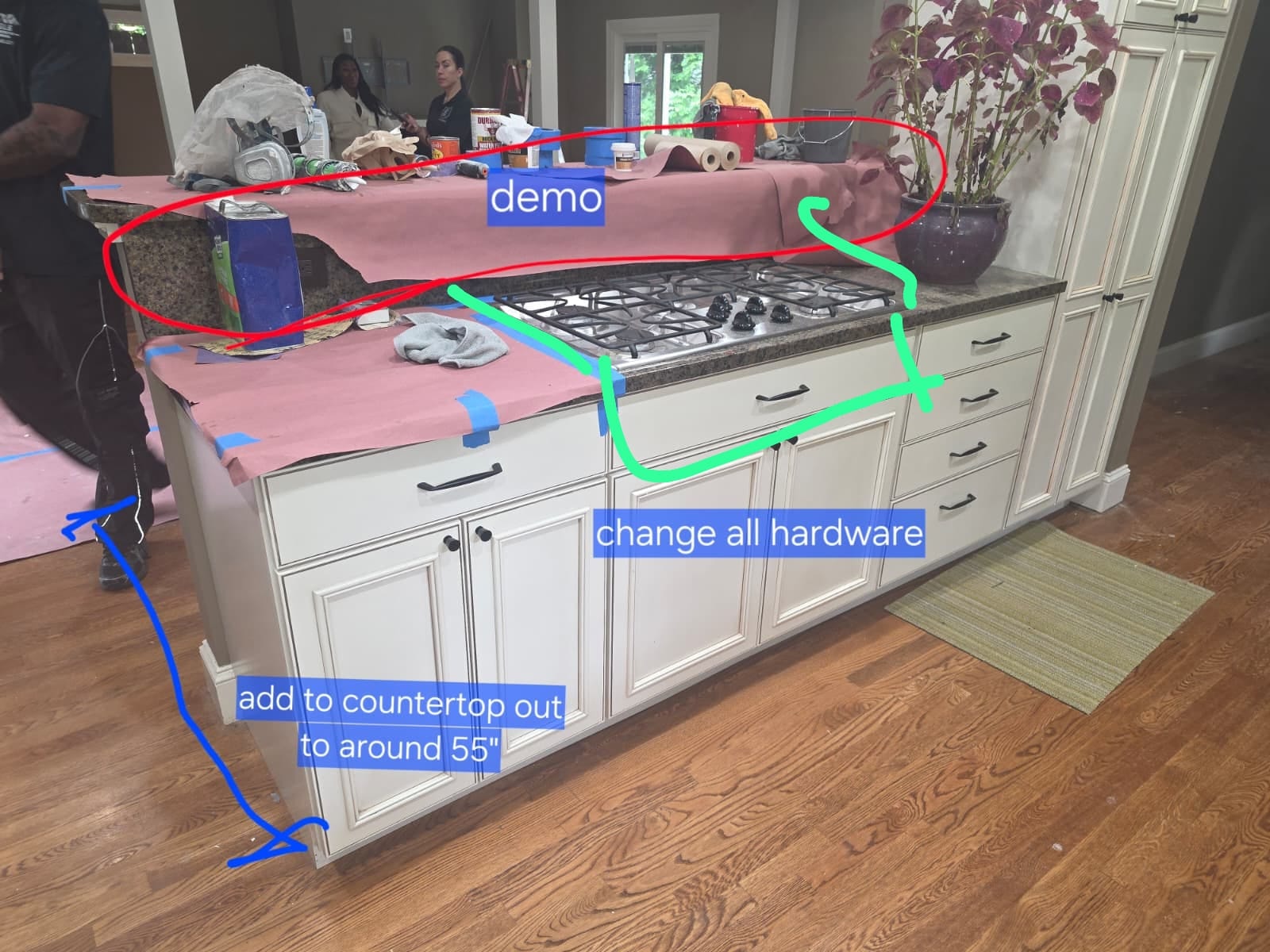 Kitchen Island Demo Plan